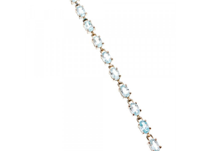 925 Sterling Silver Topaz Bracelet