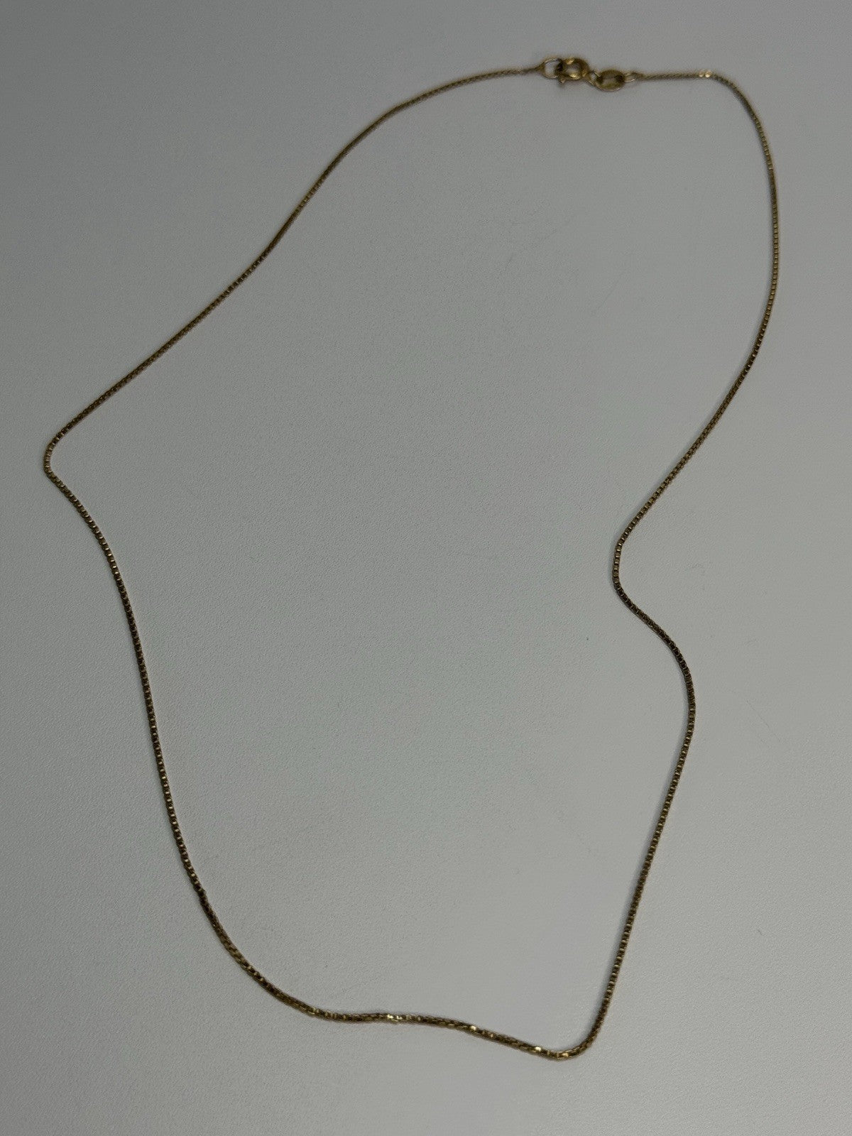 925 Sterling Silver Gold Plated Italy Chain Length 18 Inch