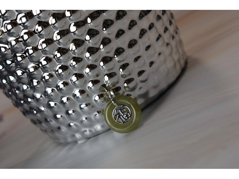 925 Sterling Silver Jadeite Pendant