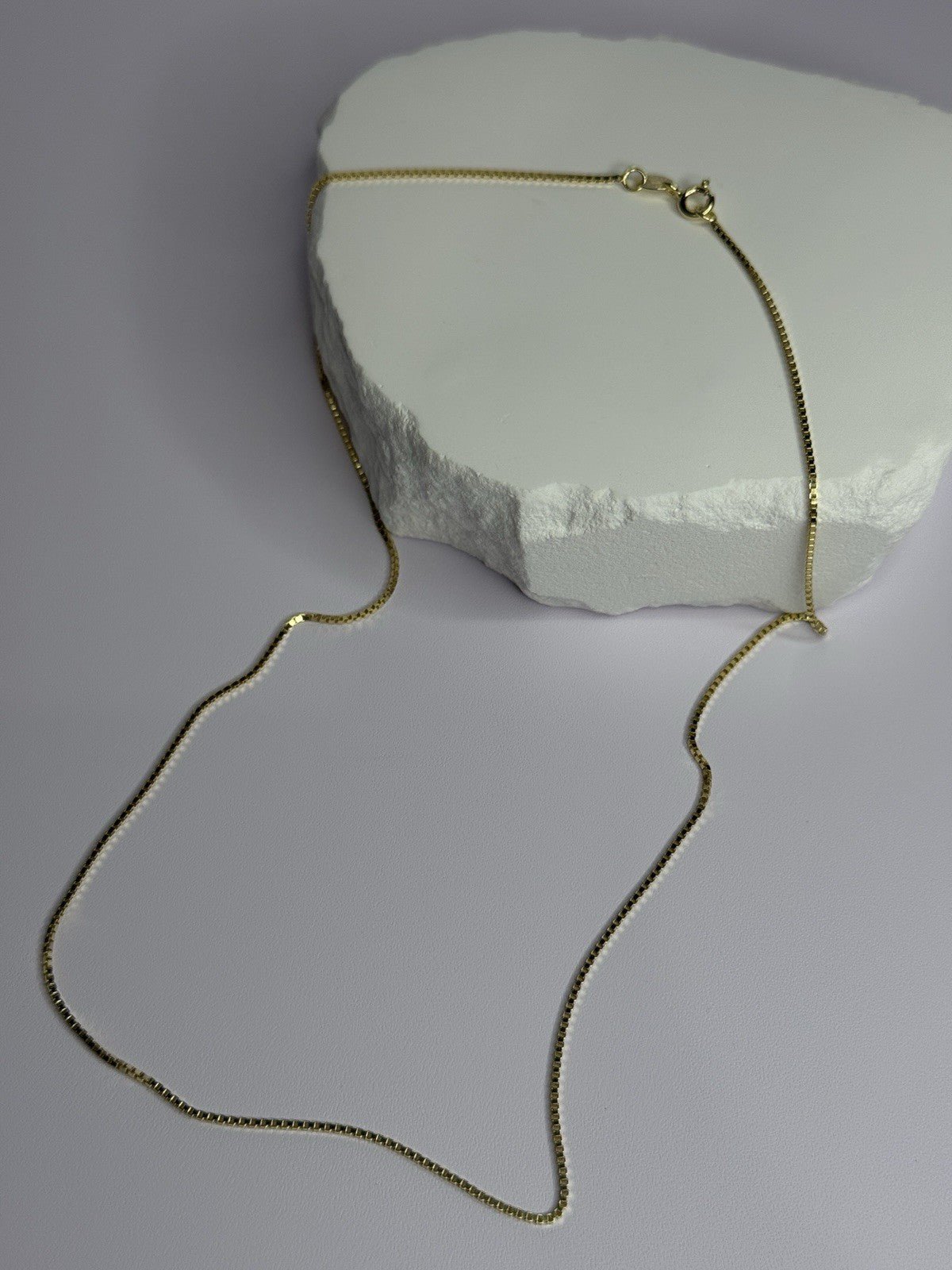 925 Sterling Silver Gold Plated Chain Length 18 Inch