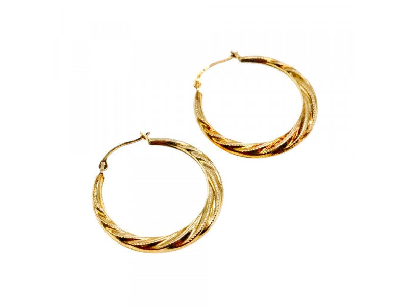 925 Sterling Silver Gold Plated (14K) Earrings