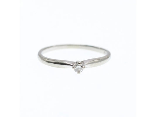 10K White Gold Diamond Ring Size 5.5