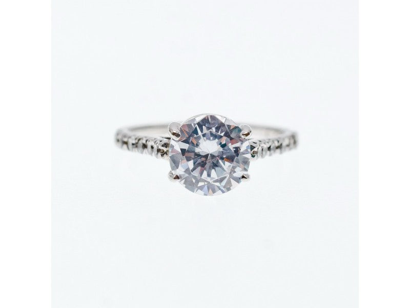 925 Sterling Silver CZ Ring Size 6.75