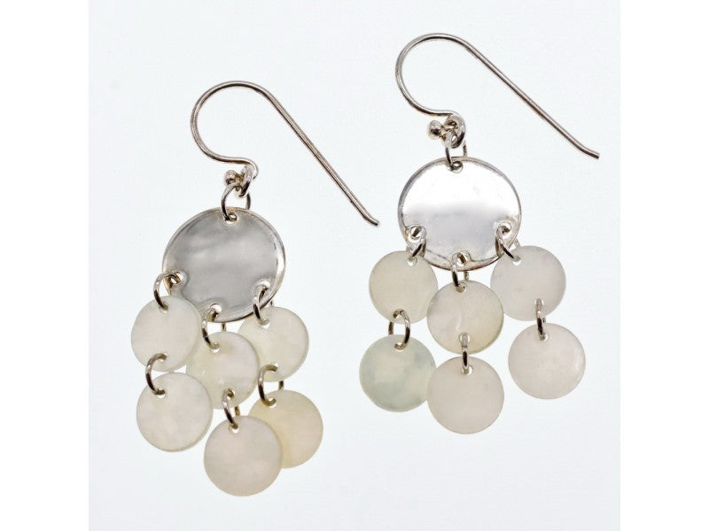 925 Sterling Silver Mother OF Pearl Earrings