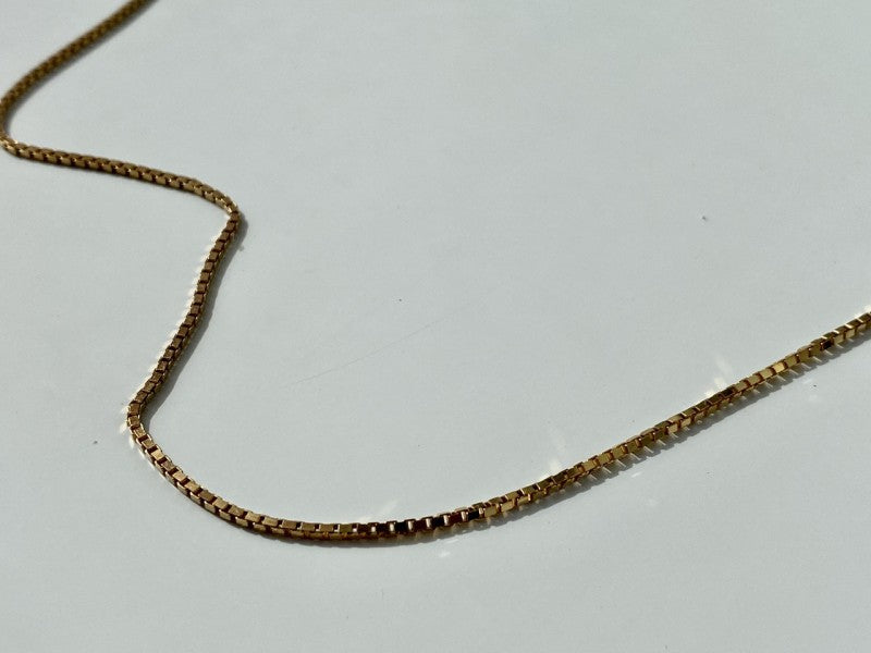 925 Sterling Silver Gold Plated Chain Italy 23.6 In