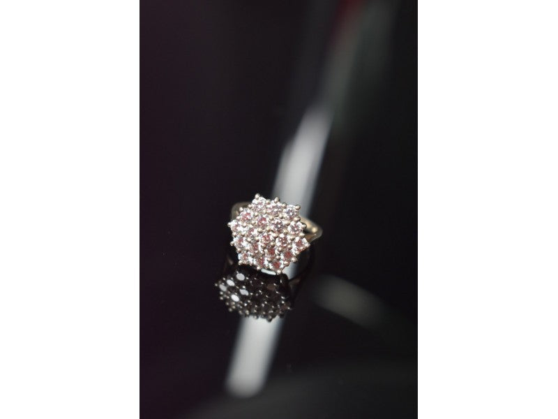 925 Sterling Silver CZ Ring Size 6.5
