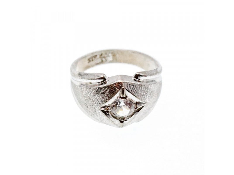 925 Sterling Silver CZ Ring Size 10