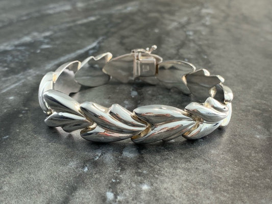 Vintage 925 Sterling Silver Bracelet Italy Milor