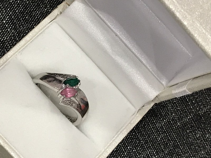 925 Sterling Silver CZ Ring Size 6.5