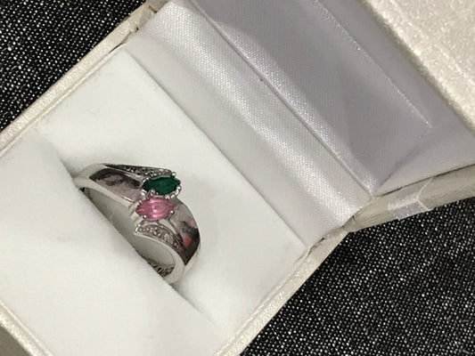 925 Sterling Silver CZ Ring Size 6.5