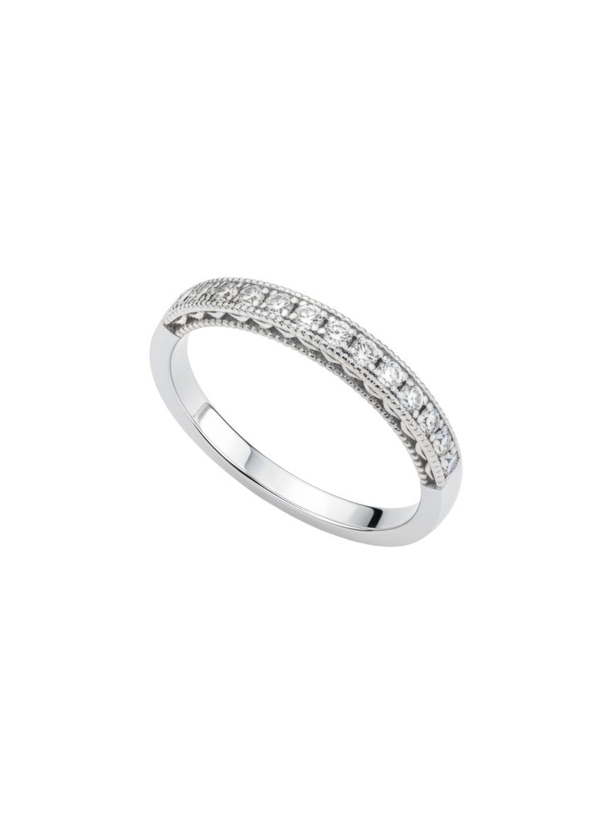 10K White Gold Diamond 0.30 ct Ring Size 7