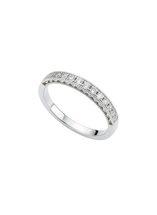 10K White Gold Diamond 0.30 ct Ring Size 7
