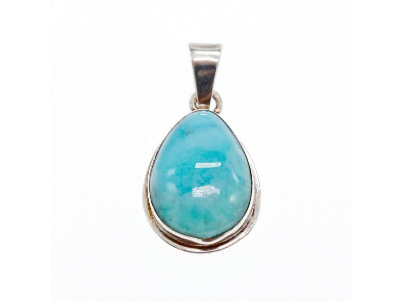 925 Sterling Silver Larimar Pendant