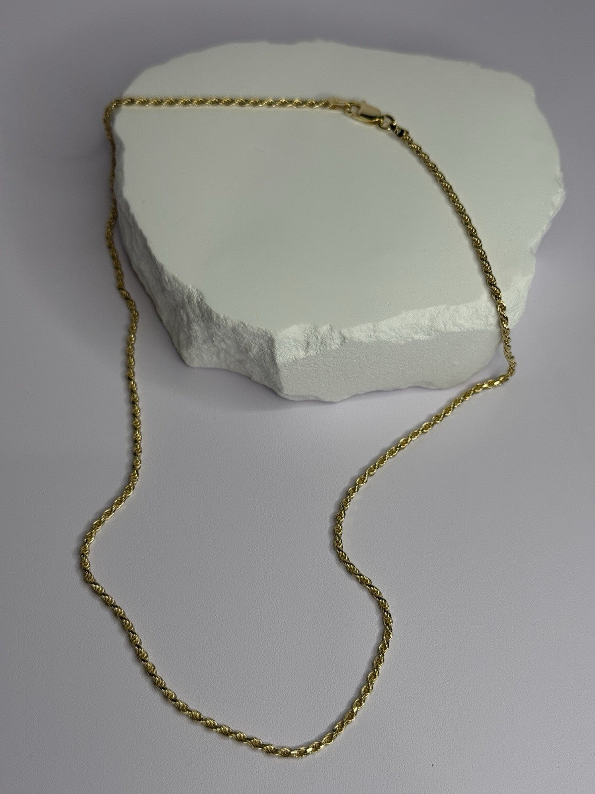 925 Sterling Silver Gold Plated Chain Length 18 Inch