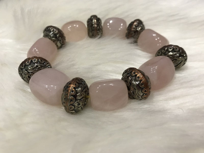 Bracelet with Pink Quartz
