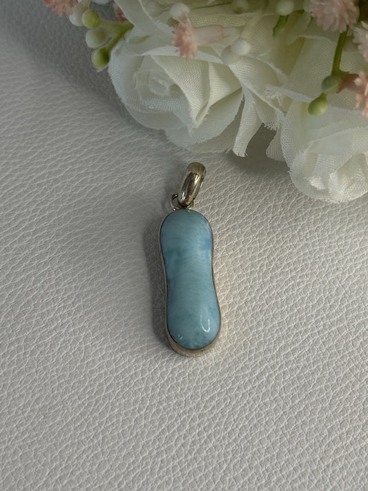 925 Sterling Silver Turquoise Pendant Length 1.50 Inch