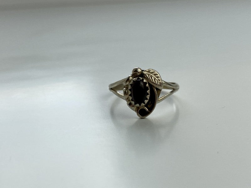 Vintage 925 Sterling Silver Garnet Pyrope Ring Size 6.5