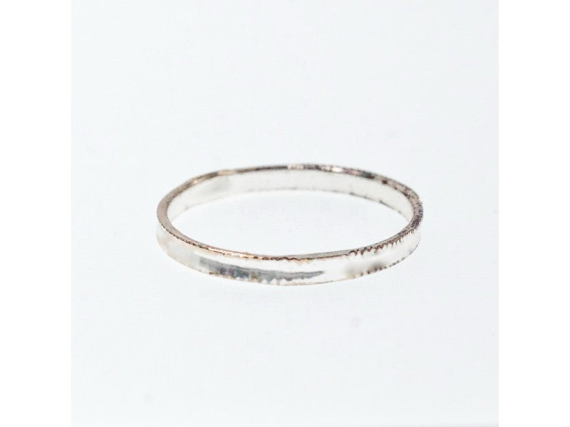 925 Sterling Silver Band Ring Size 8.5 Italy