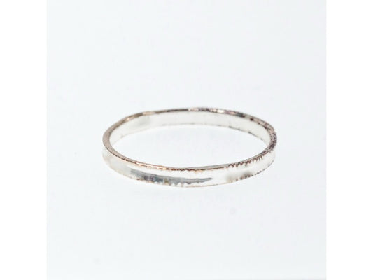 925 Sterling Silver Band Ring Size 8.5 Italy
