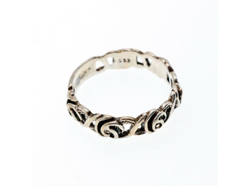 Vintage Sterling Silver Ring Size 10.25