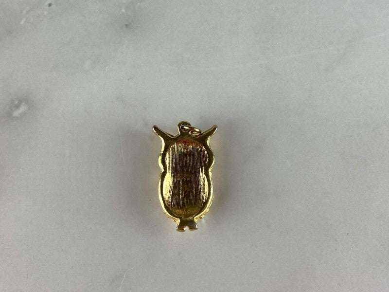 Pendant in Gilding With CZ "Owl"