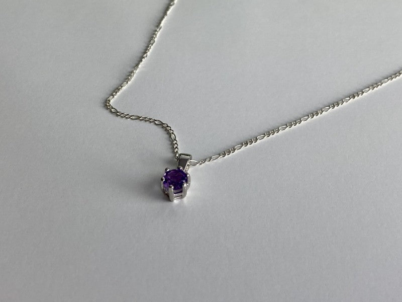 925 Sterling Silver Iolite Chain With Pendant