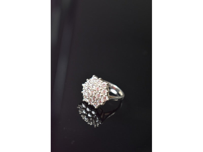 925 Sterling Silver CZ Ring Size 6.5