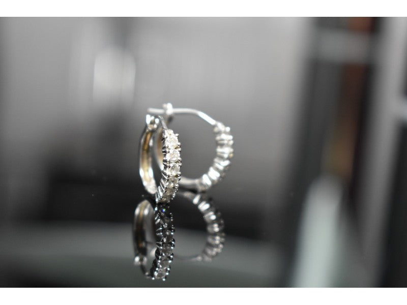 925 Sterling Silver CZ Earrings