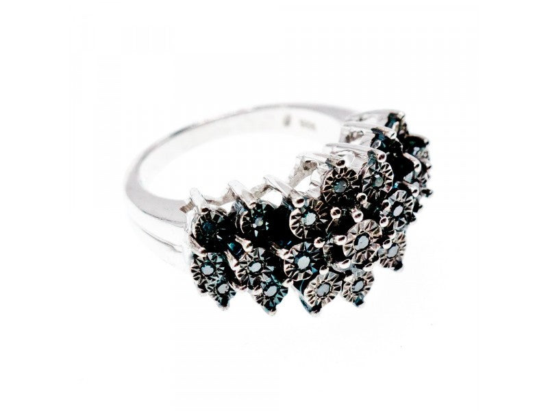 925 Sterling Silver Spinel Ring Size 8