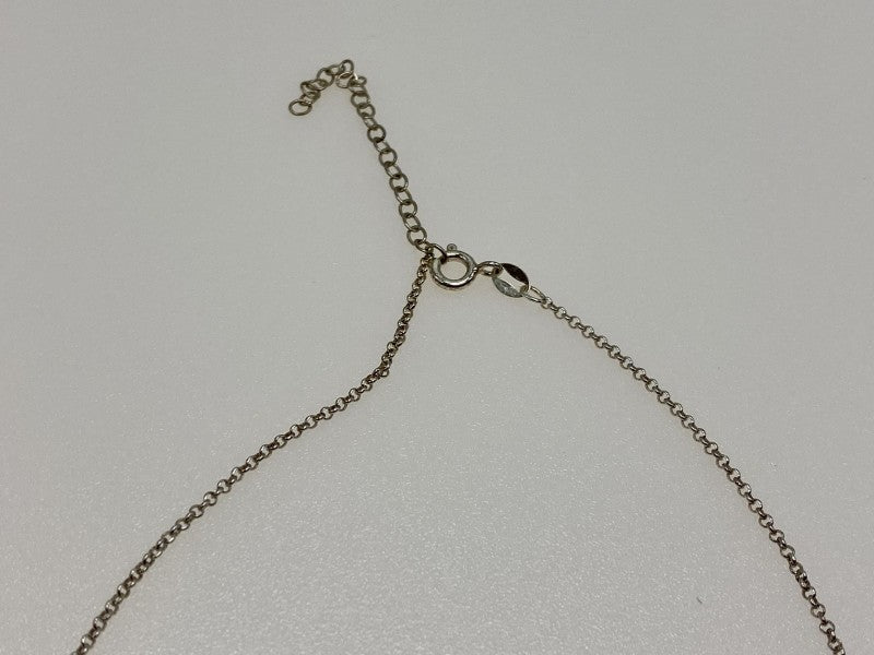 925 Sterling Silver Jewelry Glass Necklace