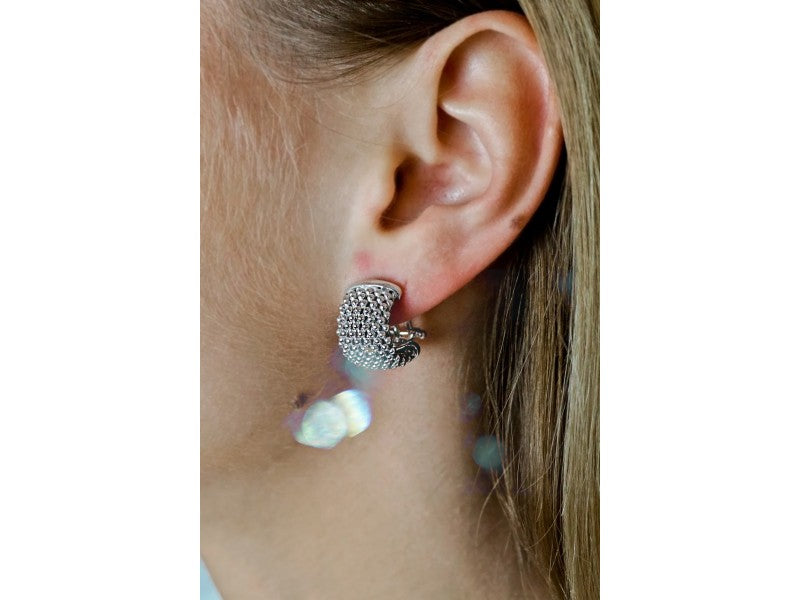925 Sterling Silver Earrings Italy