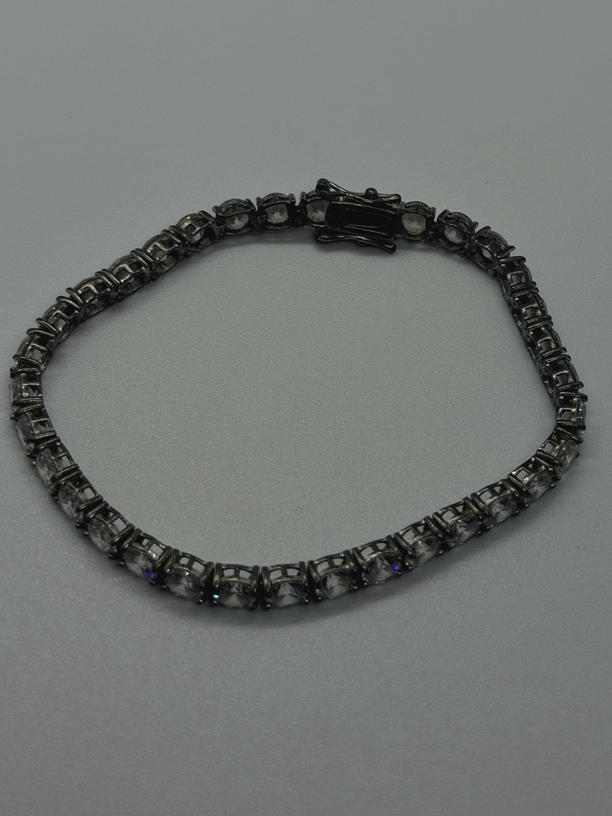 Classic Elegant 925 Sterling Silver Round Cut Clear Cz Tennis Bracelet 7.5