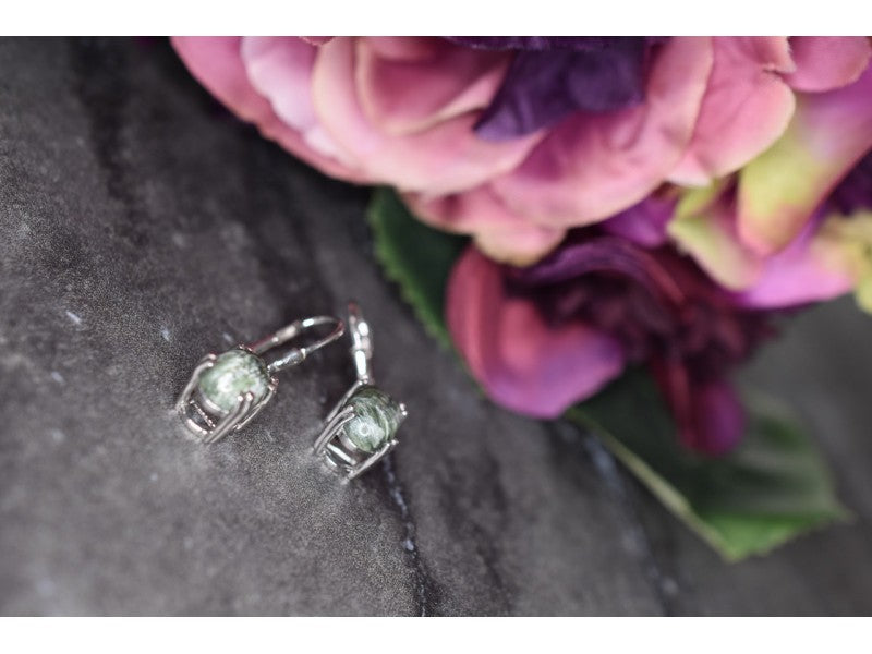 925 Sterling Silver Serpentine Earrings