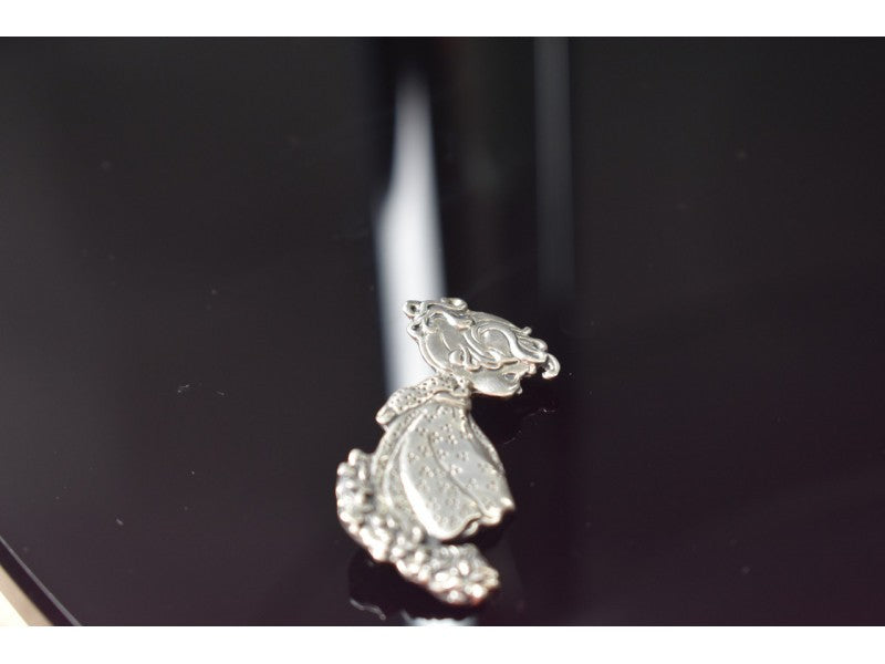 Vintage 925 Sterling Silver "Girl" Brooch