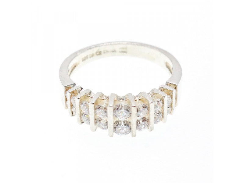 925 Sterling Silver CZ Ring Size 11.75
