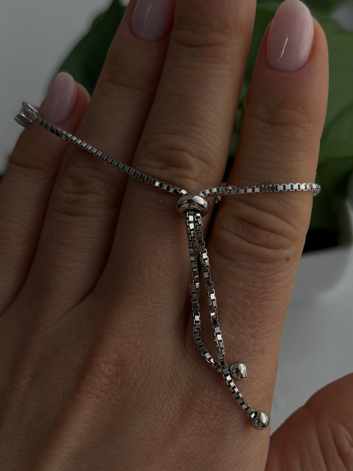 Adjustable 925 Sterling Silver Opal & Beryl Bracelet