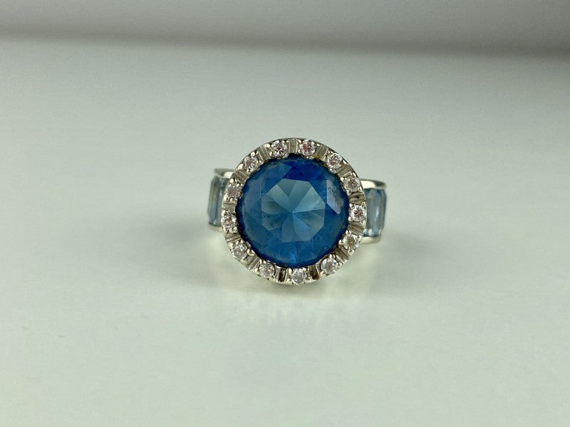 925 Sterling Silver CZ Ring Size 6.5