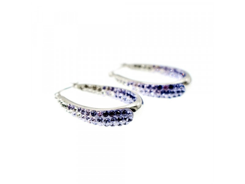 925 Sterling Silver Multicolor CZ "Shine" Earrings