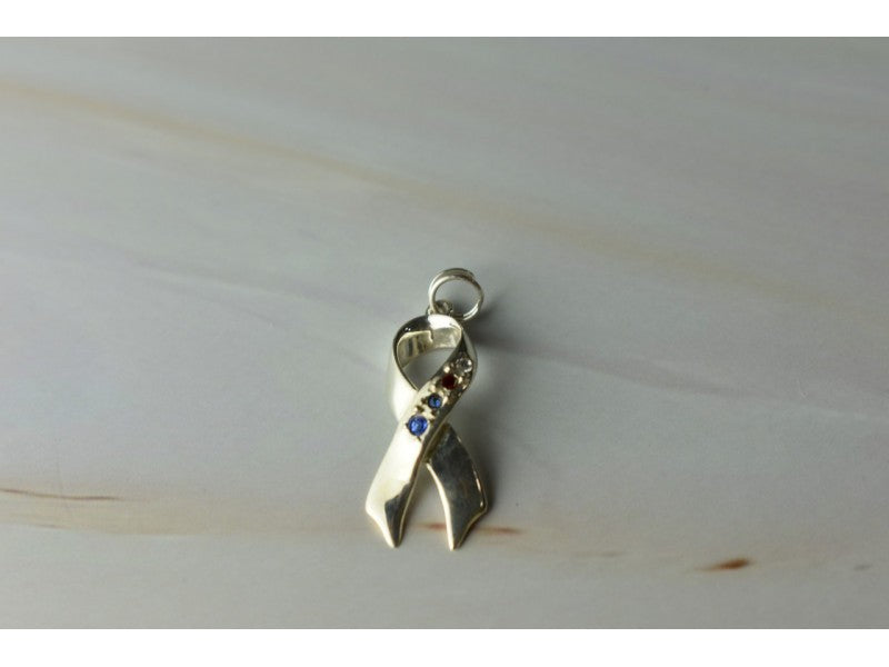 925 Sterling Silver Multicolor CZ Pendant