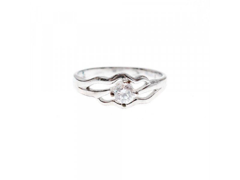 925 Sterling Silver CZ Ring Size 7