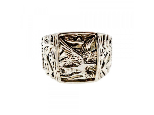 Men'S 925 Sterling Silver "Eagle" Ring Size 9