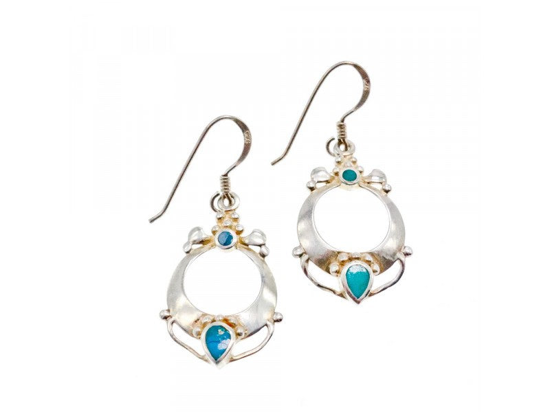 Handmade 925 Sterling Silver Turquoise Earrings