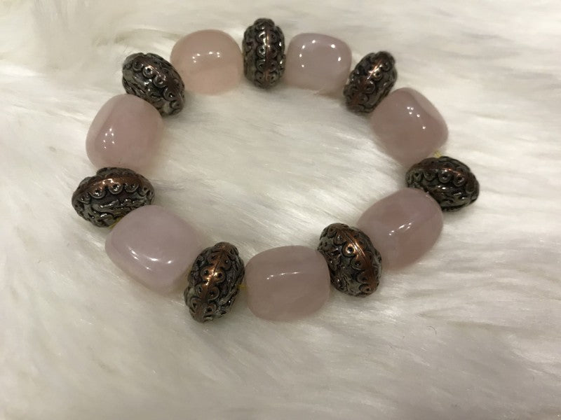 Bracelet with Pink Quartz