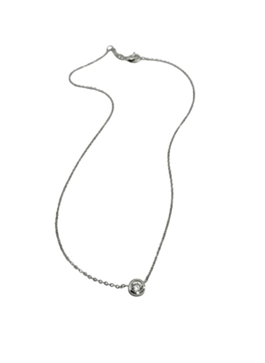Msco 14K White Gold Diamond 0.44 ct Necklace