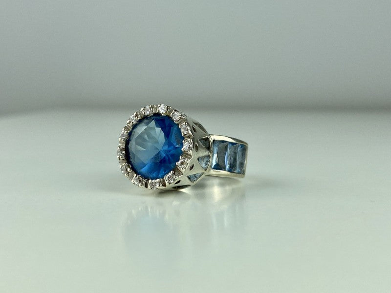 925 Sterling Silver CZ Ring Size 6.5