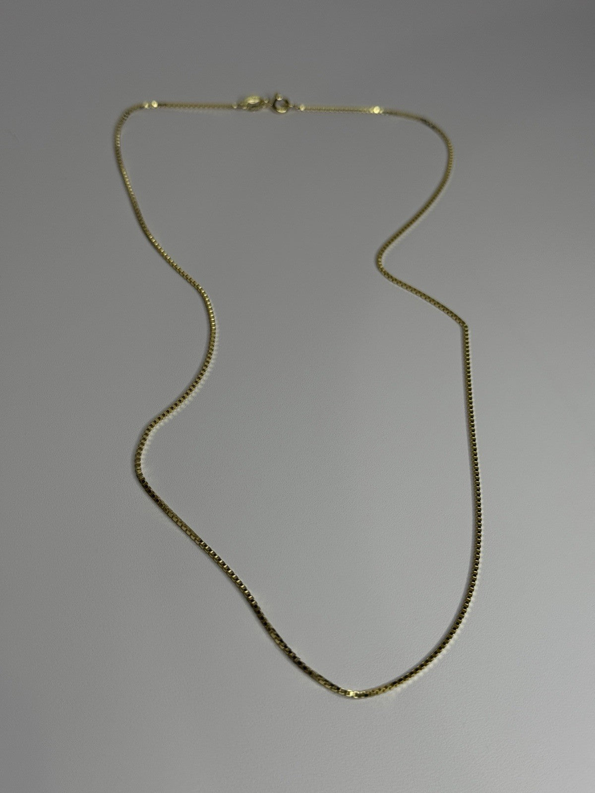 925 Sterling Silver Gold Plated Chain Length 18 Inch