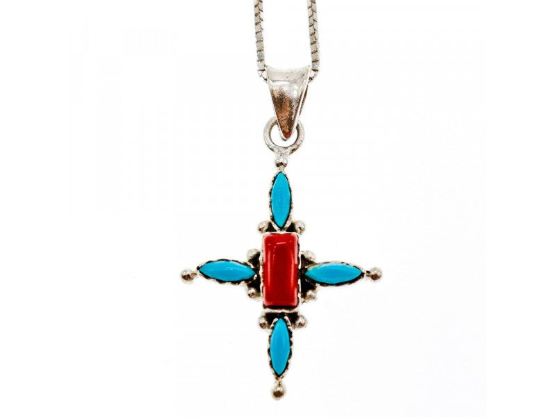 925 Sterling Silver Agate Chain With Cross