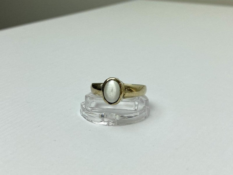 Vintage 925 Sterling Silver Moonstone Ring Size 11.25
