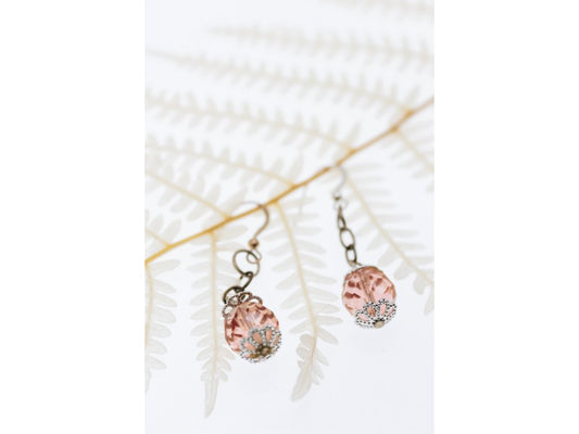 925 Sterling Silver Jewelry Glass Earrings