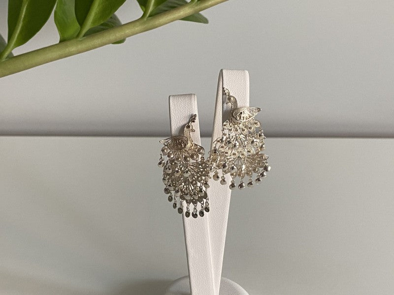925 Sterling Silver "Peacock" Stud Earrings